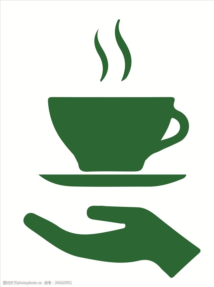 矢量茶杯装饰素材