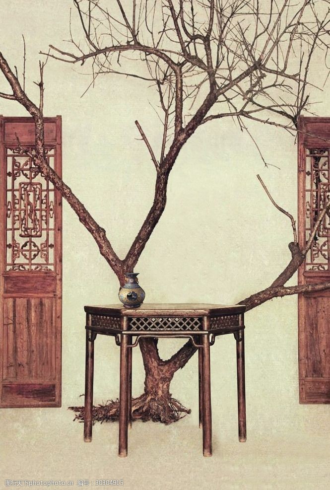 中国风古风工笔画影楼相册模板