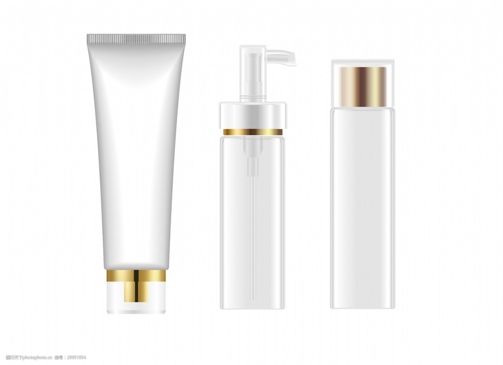 化妆品瓶子矢量元素