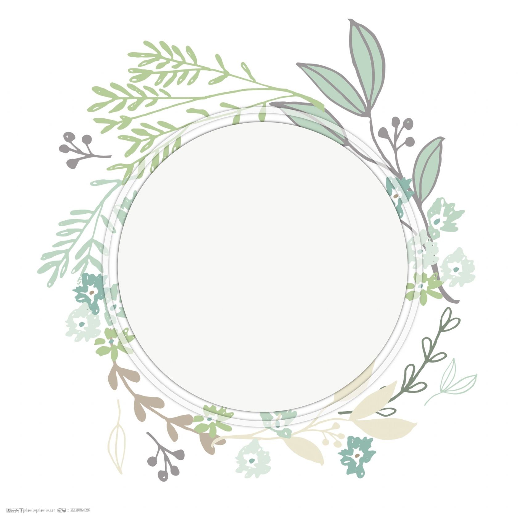 手绘清新边框装饰素材