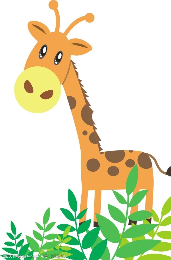 关键词:长劲鹿卡通矢量图 长颈鹿 可爱 手绘 矢量图 卡通 儿童 设计