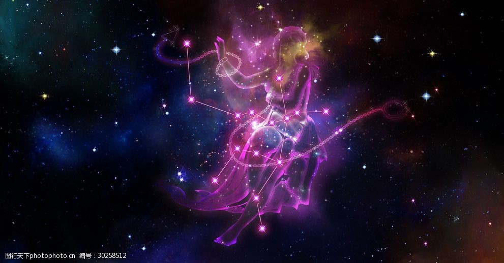 星空夜景星座背景桌面