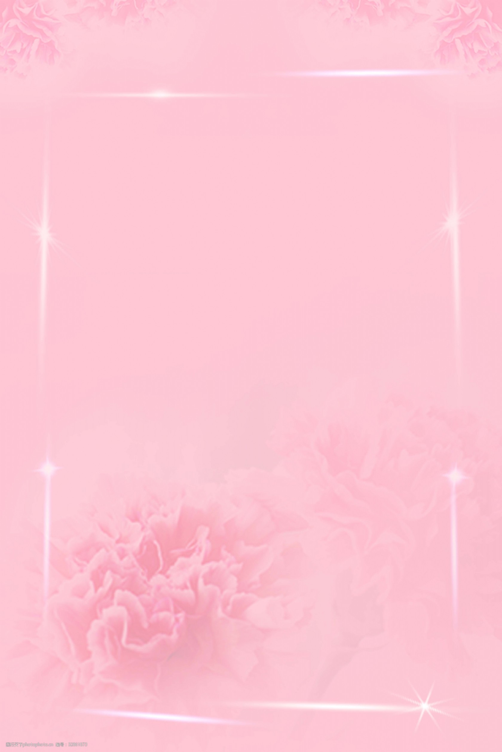 粉色母亲节花卉背景图
