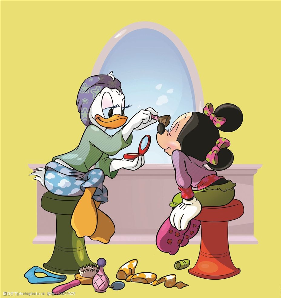 迪士尼唐老鸭米妮