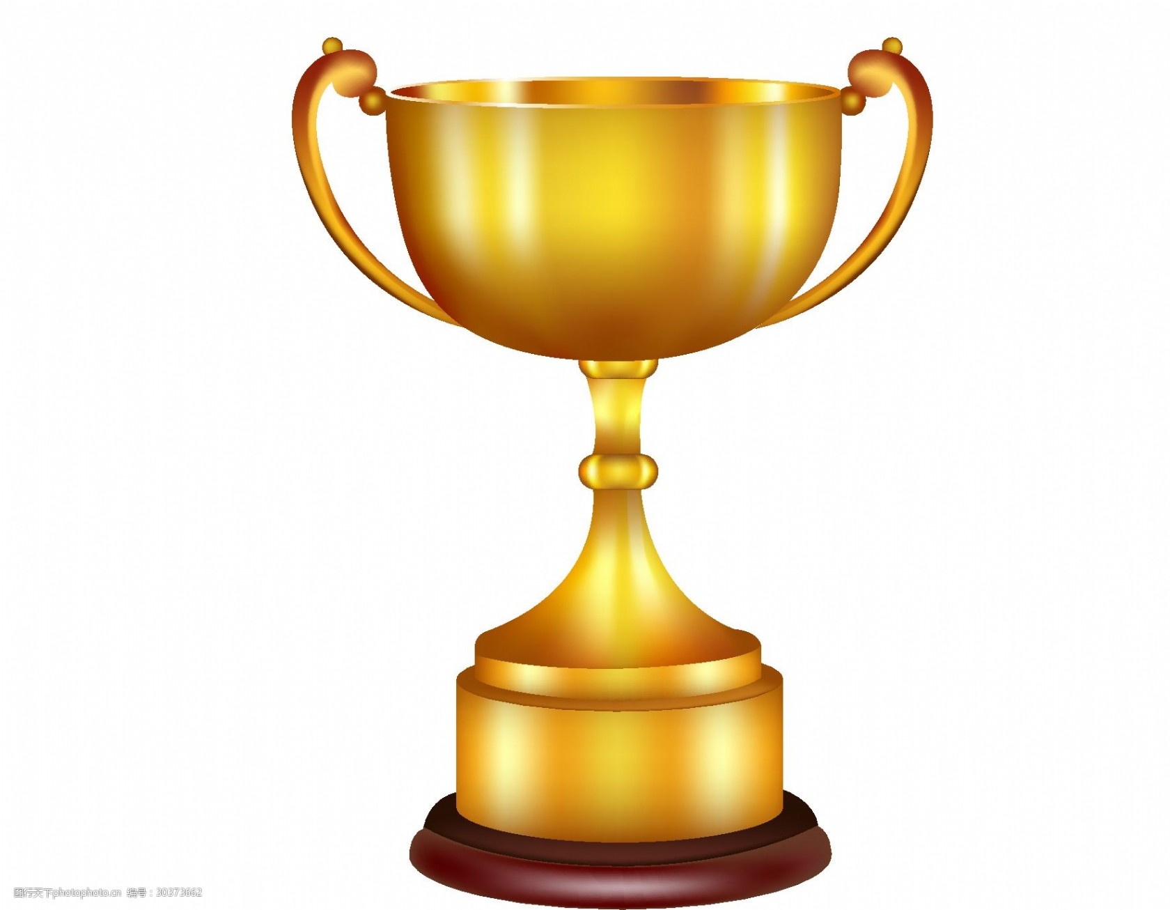 矢量金色得奖奖杯