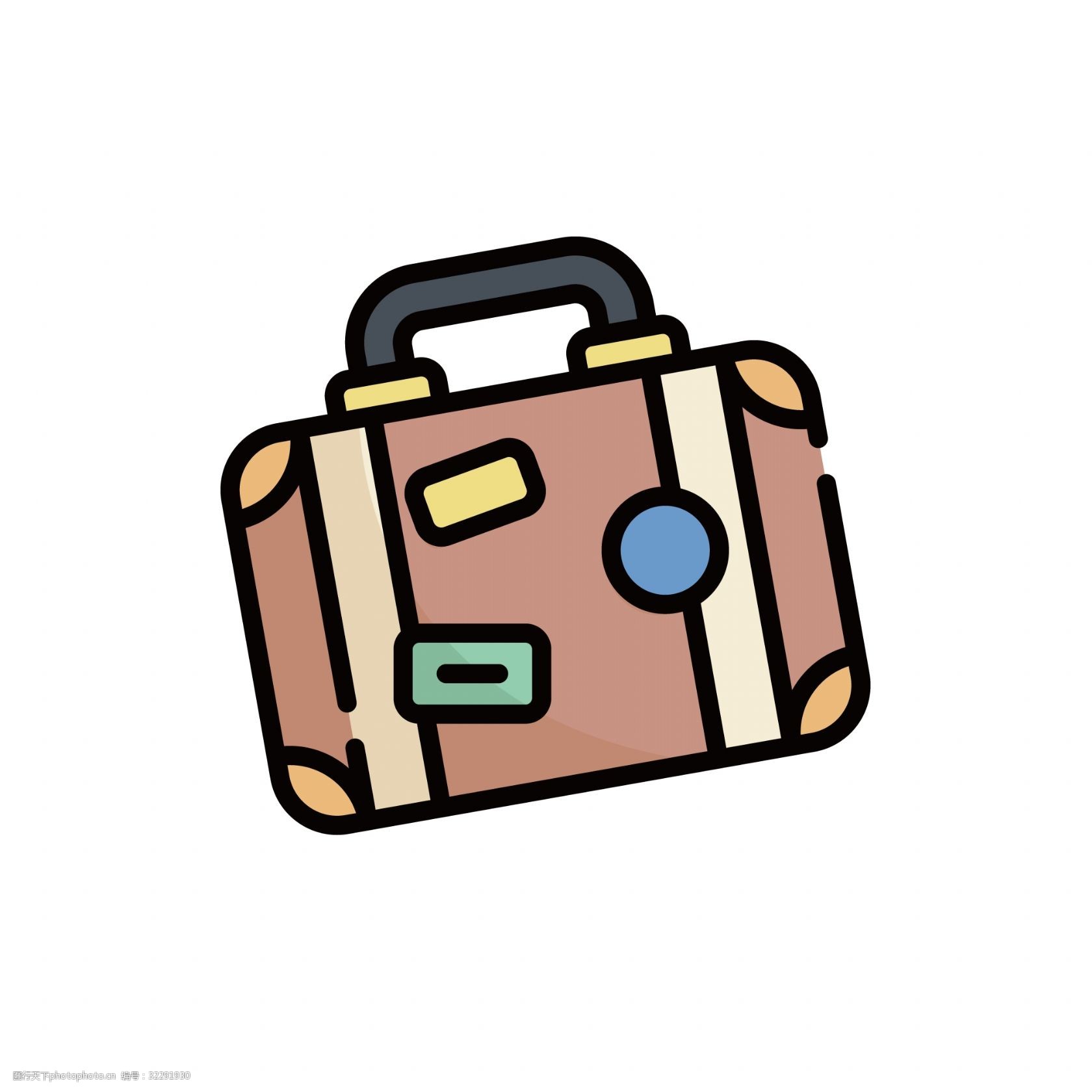 mbe风格旅行箱素材图标