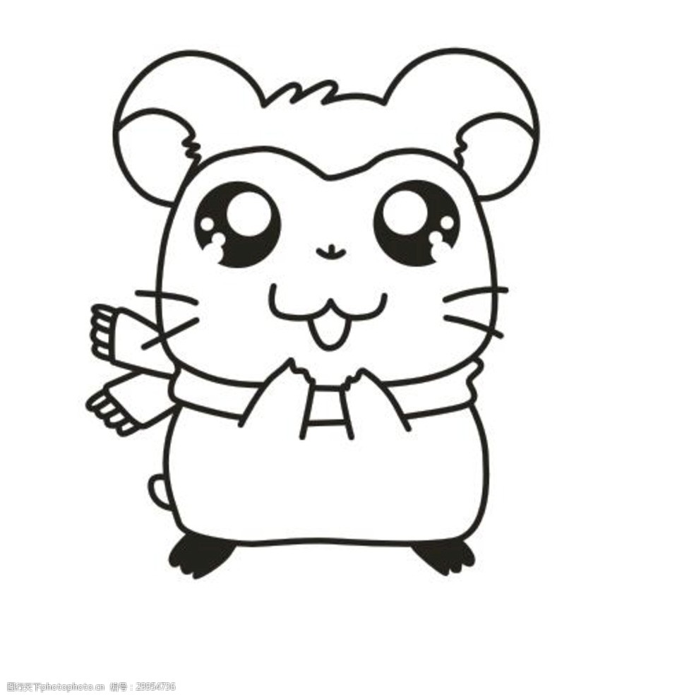 卡通小老鼠矢量图