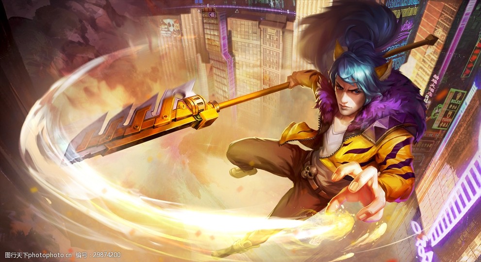 王者荣耀-韩信皮肤-街头霸王