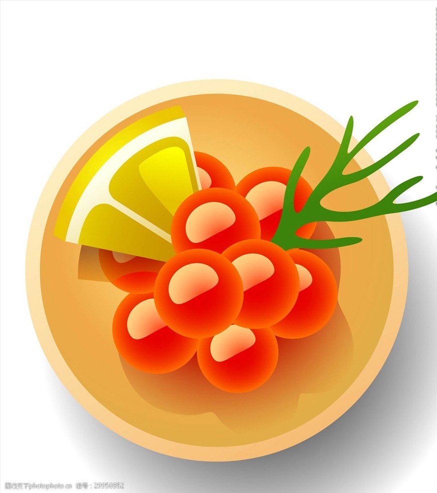 圆盘中的食物矢