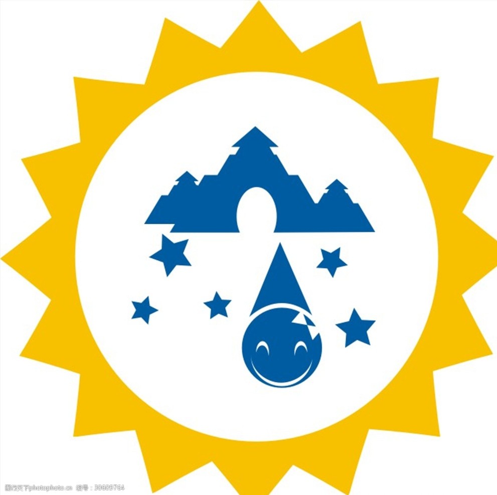 圆形多角图标标识