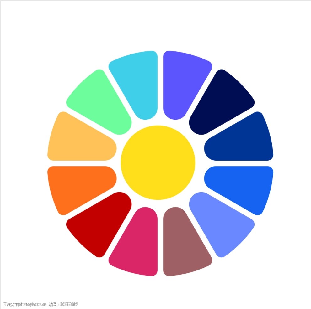 创意图形圆形文化墙