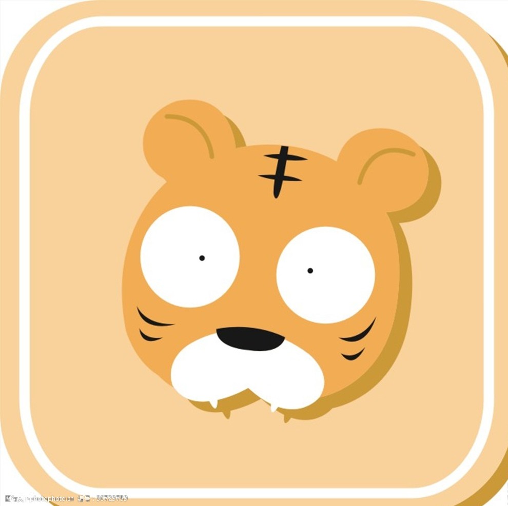 卡通动物图标标识图片-图行天下图库