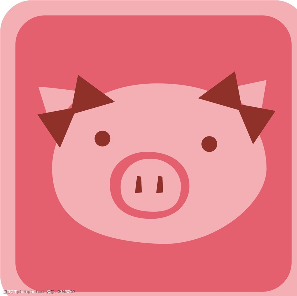 卡通动物图标标识图片-图行天下图库