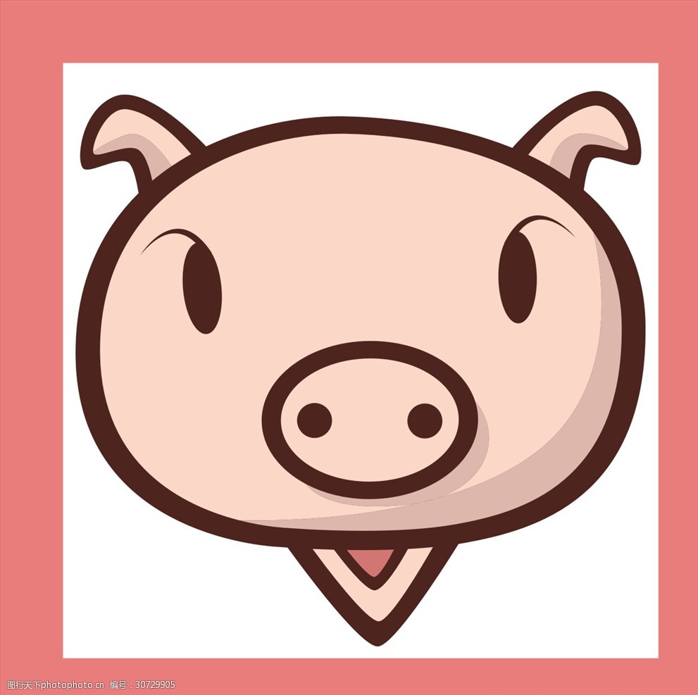 卡通动物图标标识图片-图行天下图库