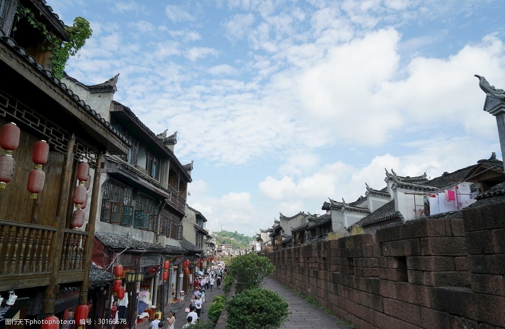 凤凰古城建筑城墙