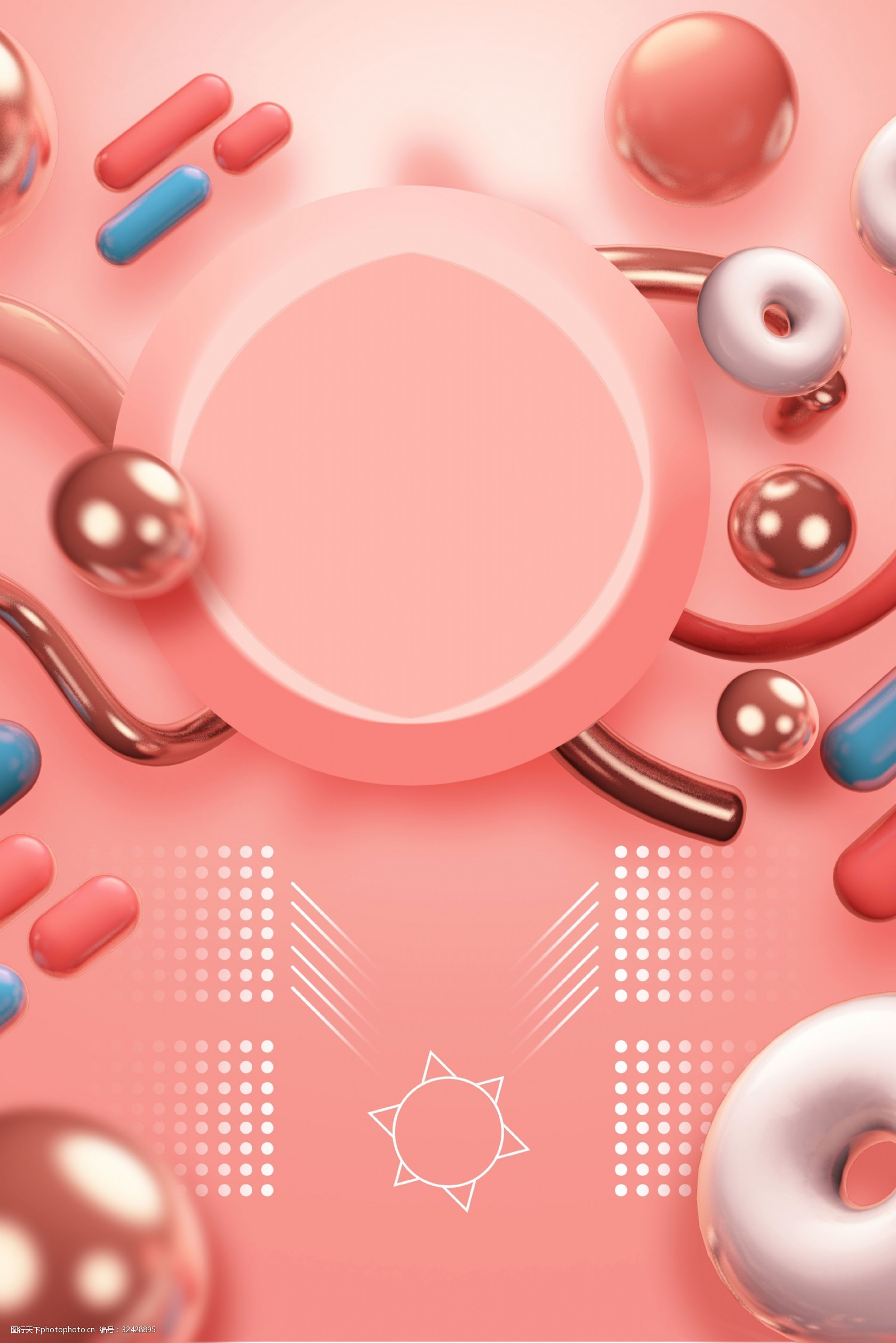 关键词:卡通风电商海报banner 电商 海报 背景 科技感 气球 小清新