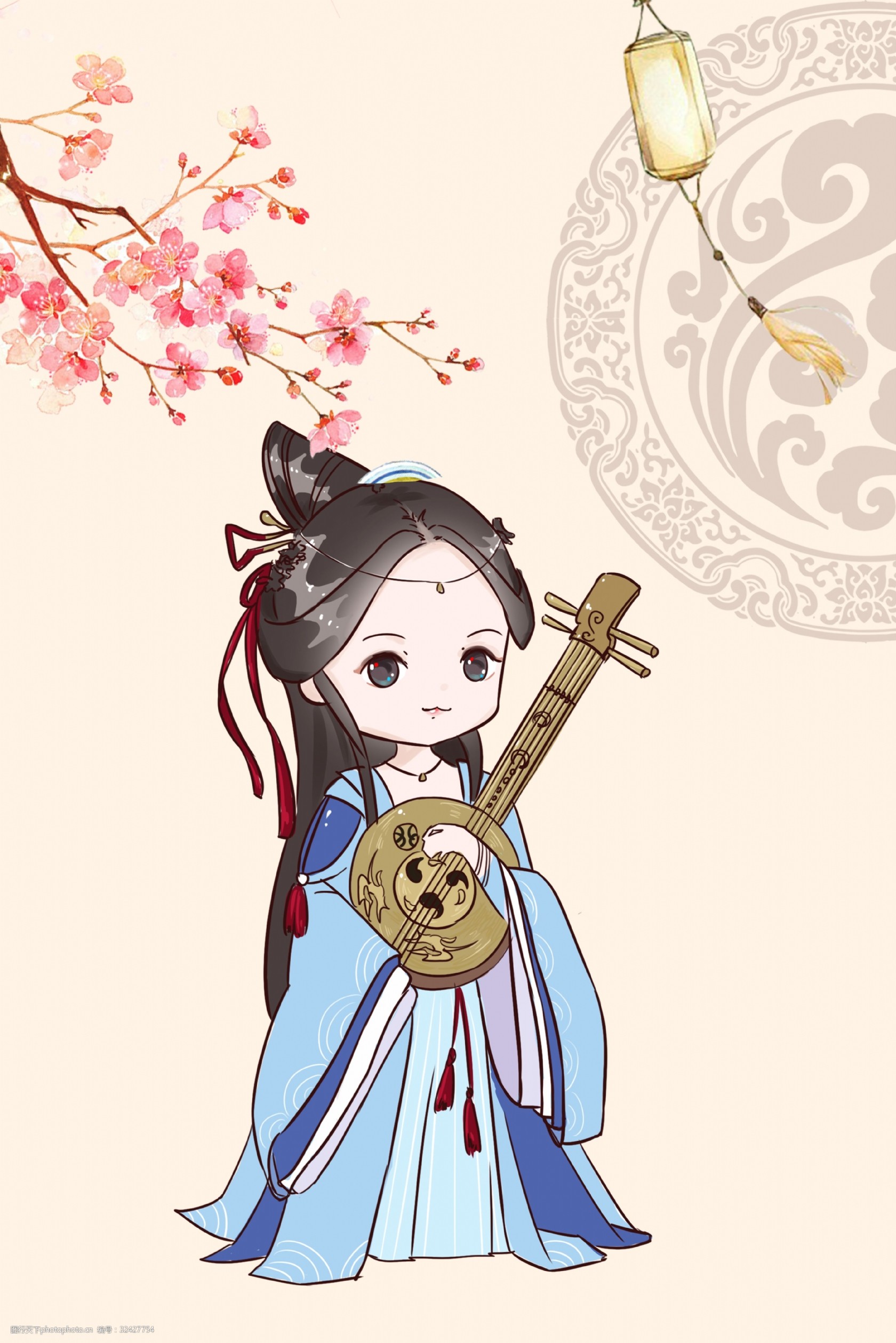 关键词:古风人物简约背景 简约 扁平 古风 中国风 边框 水墨 单色