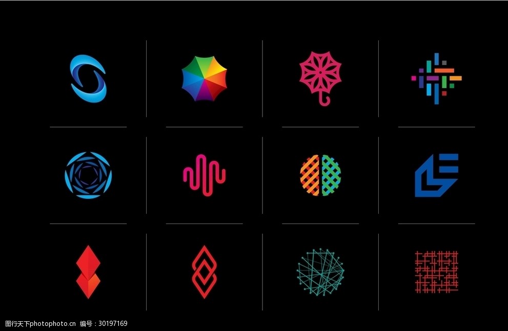 12款抽象logo设计