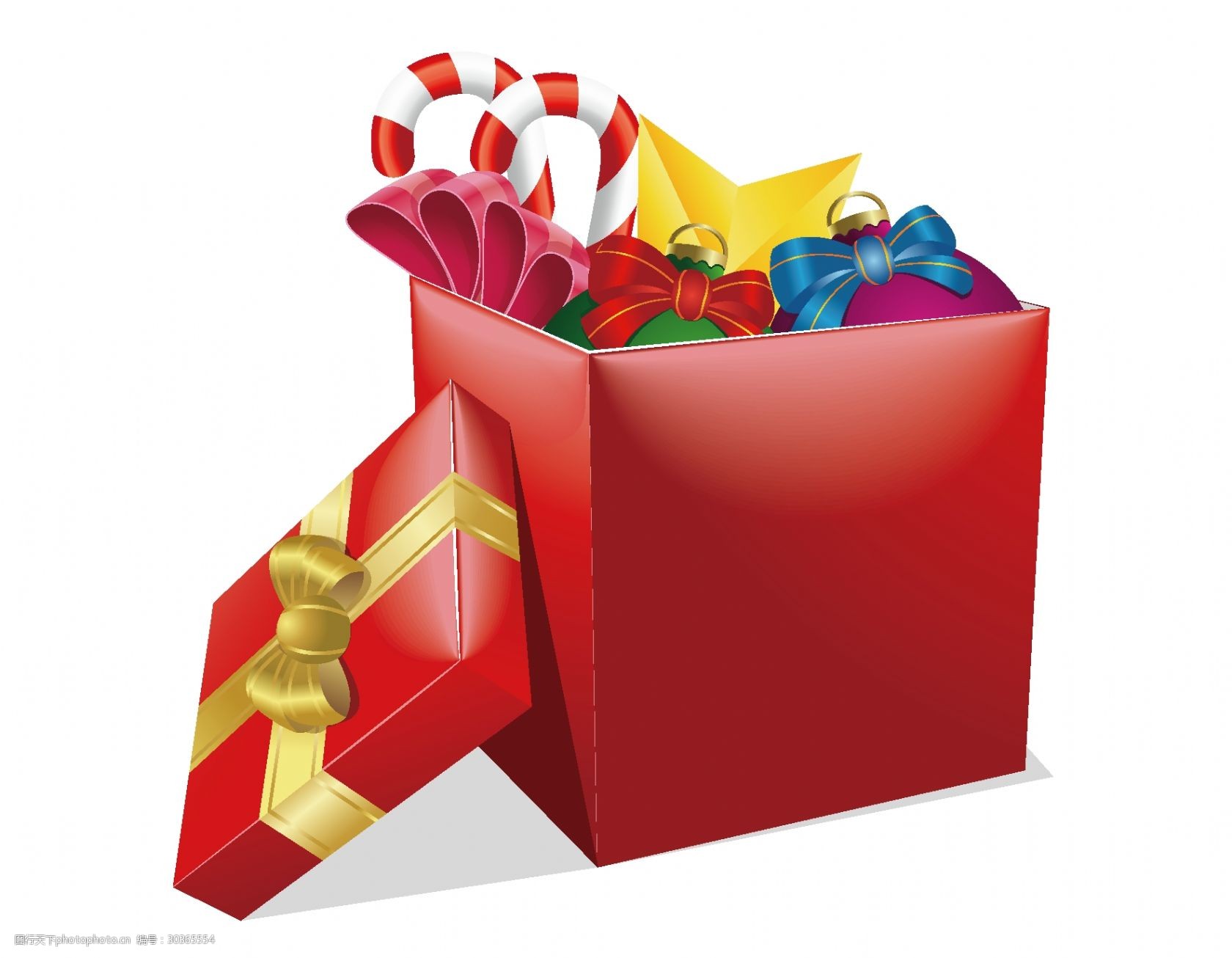 矢量彩色礼盒元素