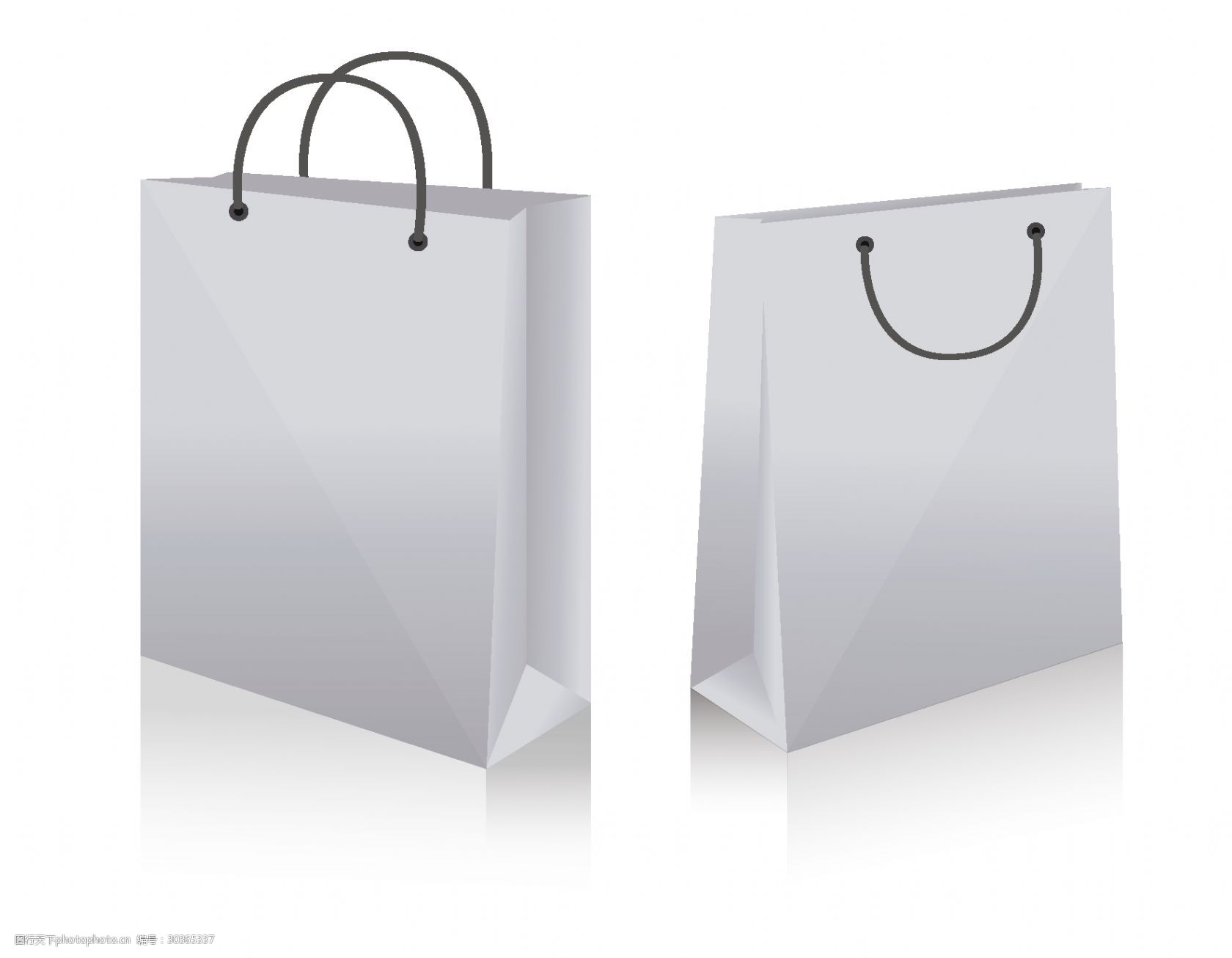 矢量灰色袋子元素